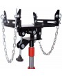 1100LBS 2 Stages Hydraulic Transmission Jack with 360° Swivel Wheels Lift Hoist