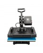 8-in-1 Combined Type Digital Heat Press Transfer Sublimation Machine with Dual LCD Timer Black US St